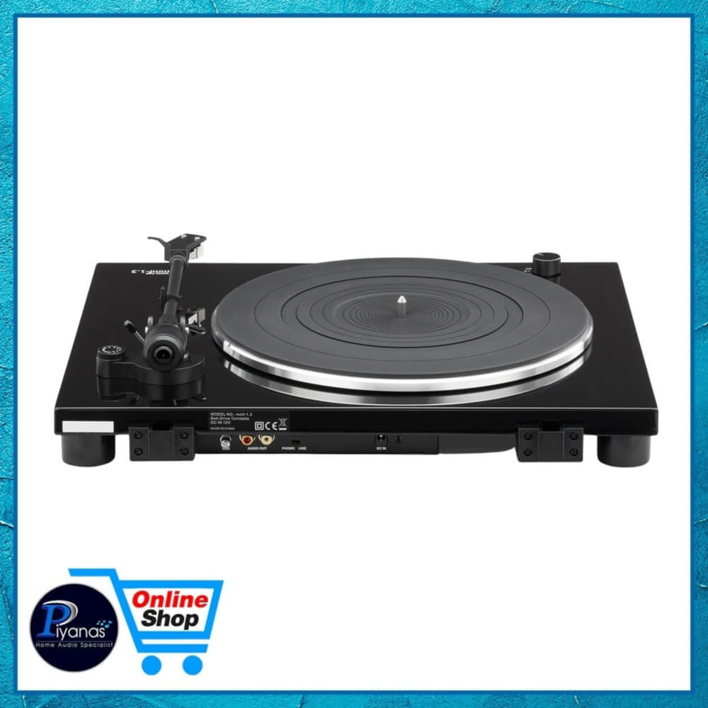 เครื่องเล่นแผ่นเสียง MUSIC HALL : MMF-1.3 (พร้อมหัวเข็ม AUDIOTECHNICA รุ่น AT3600L) (BLACK)